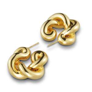 UNCOMMON MATTERS - TWIST CREOLES EARRINGS - Görsel 2