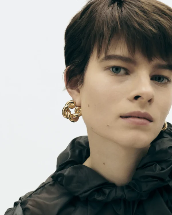 UNCOMMON MATTERS - TWIST CREOLES EARRINGS