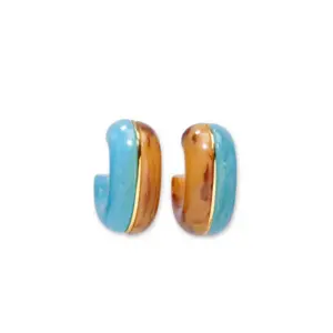 LIZZIE FORTUNATO - HALO HOOPS EARRINGS - Görsel 4