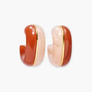 LIZZIE FORTUNATO - HALO HOOPS EARRINGS - Görsel 2